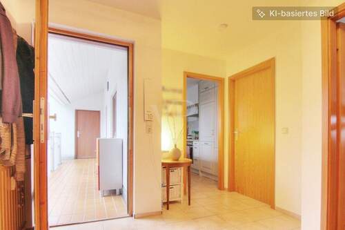 Wohnungsflur - Möbel angepasst - 3 Zimmer Etagenwohnung in Bad Rappenau