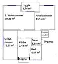 Grundriss, ungefähr, leserlich - 
