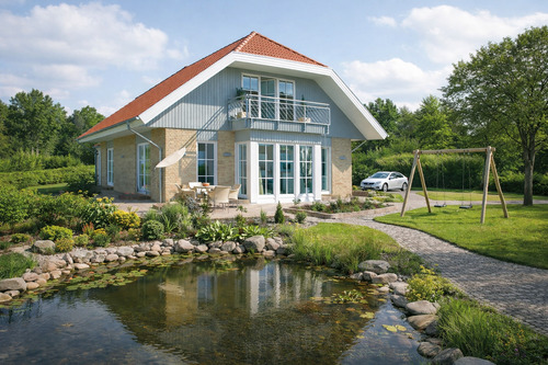 Haus Ansicht - Leben, wo es am schönsten ist - Ihr modernes Einfamilienhaus wartet!