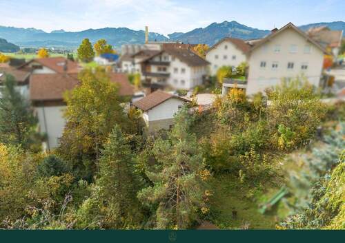 Aussicht nach Süden - Grundstück in Rettenberg
