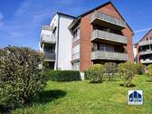 Giebelseite Objekt - Erdgeschosswohnung mit Terrasse und Tiefgaragenstellplatz in Schwerin