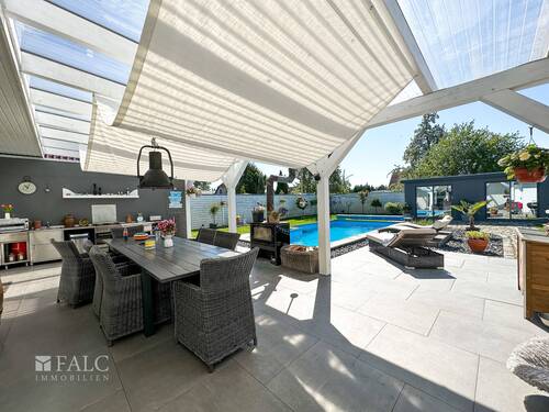 überdachte Terrasse - Einfamilienhaus mit 161,00 m² in Barth zum Kaufen