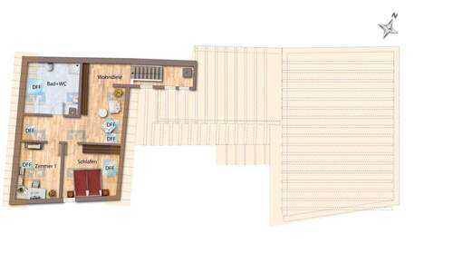 Dachgeschoss Wohnhaus - 