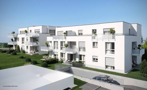 Außenansicht mit TG - 2 Zimmer Etagenwohnung zum Kaufen in Hildrizhausen