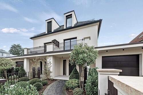 Vorgarten - Exklusive Neubau-Villenhälfte - SüdWest provisionsfrei sofort verfügbar!