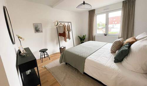 Blick in das Schlafzimmer - 