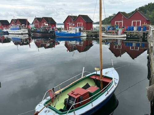 Fischerhütten im Hafen "Weisse Wieck" - 
