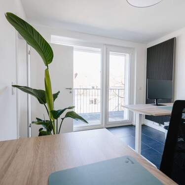 Blick aus dem verfügbarem Büroraum - Büro in Münster