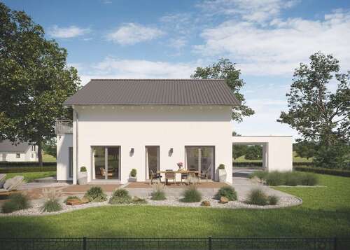 Hausansicht - Einfamilienhaus mit 160,00 m&sup2; in Thräna zum Kaufen