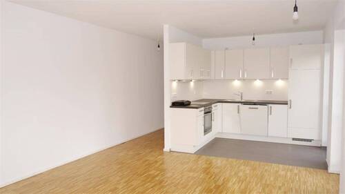 Wohnküche mit Balkon - 