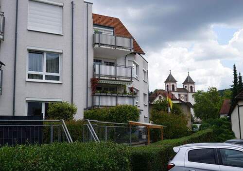 Südansicht Hintergr.Fridolinskirche Marktplatz - 4 Zimmer Etagenwohnung zum Kaufen in Lörrach