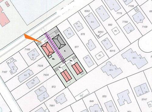 Skizze möglicher Teilung - Grundstück in Hamburg / Poppenbüttel zum Kaufen