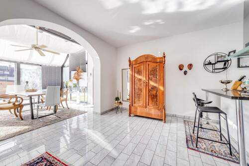 Küche u. Esszimmer Wintergarten offen - 