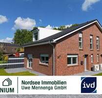 Moderne Neubau-Haushälfte auf 2 Ebenen mit Terrasse - Energieeffiziente Bauweise (KfW 55 Standard) - Aurich Walle