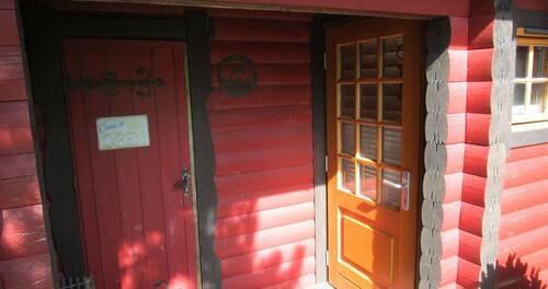 150. Eingangsbereich des Ferienhauses mit Zugang z - 