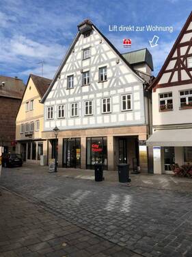 Ansicht von Süden - 1 Zimmer Etagenwohnung zur Miete in Lauf a d Pegnitz