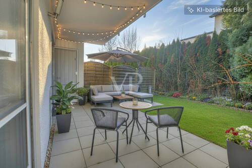 Terrasse - 2 Zimmer Terrassenwohnung zum Kaufen in Leingarten