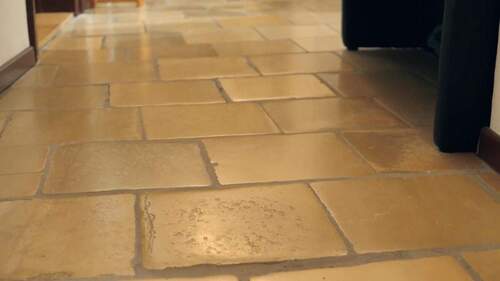 Originaler Steinfußboden 1596 - 