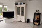 Wohnzimmer mit Kaminofen - 
