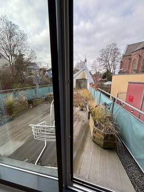 Originalfoto Dachterrasse - Zentrale Zweizimmerwohnung in Bornheim-Mitte (Rheinland)