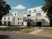 Hausansicht - 3-Zimmer Wohnung im Erdgeschoss mit Garten im Neubau! Erstbezug