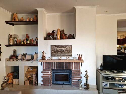 Wohnzimmer mit Kamin - 