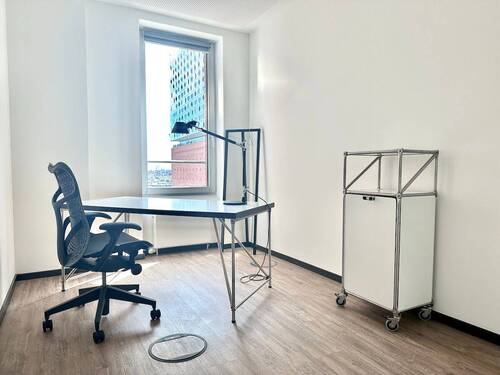 Einzelbüro mit Elphiblick - Exklusives Einzelbüro mit Elbphilharmonie-Blick im Vespuccihaus HafenCity