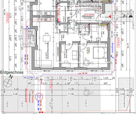 EG 61m².png - 3 Zimmer Etagenwohnung zur Miete in Sinzig