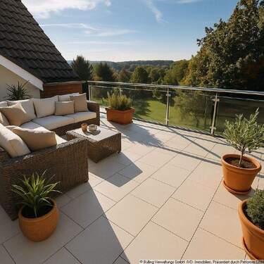 Terrasse bearbeitet möbliert - 