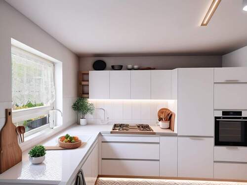 Küche frontal Rendering - 