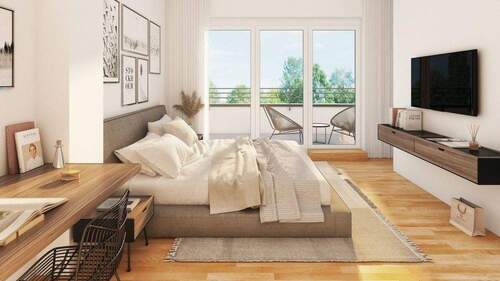 Impression Schlafzimmer Pultdach - 