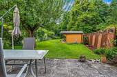 Terrasse und Garten der Wohnung E - 