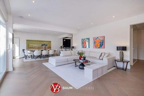 Wohn-Essbereich - Wohnen in Bestlage von Büderich! Modernisierte 4-Zimmer-Gartenwohnung mit 138 m² Wohn-Nutzfläche