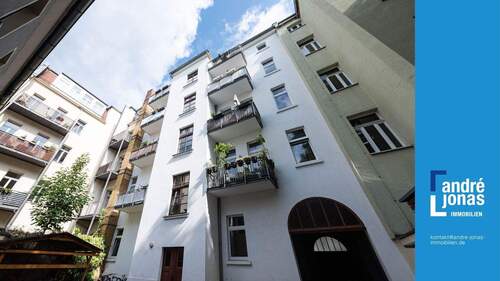Ansicht Rückseite Hof - 2 Zimmer Etagenwohnung in Leipzig