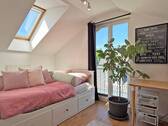 Schlafzimmer Dachgeschoss mit franz. Balkon - 
