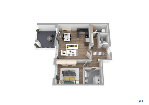 Wohnung 4.jpg - IN BAU - NEUBAU VON 16 EIGENTUMSWOHNUNGEN IN ABSOLUTER SPITZENLAGE VON BAD HERSFELD - EHEMALS STADTHOTEL