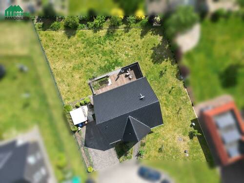 Luftaufnahme - Einfamilienhaus mit 127,70 m&sup2; in Ahlerstedt / Oersdorf zum Kaufen