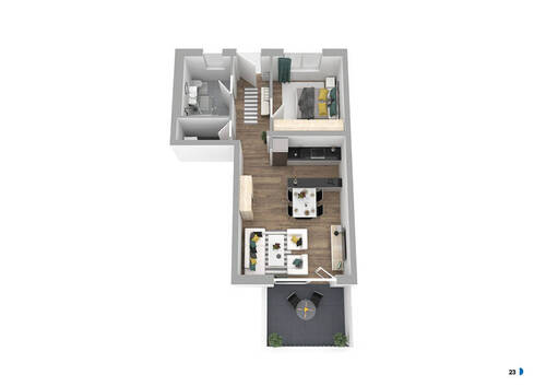 Wohnung 2.jpg - IN BAU - NEUBAU VON 16 EIGENTUMSWOHNUNGEN IN ABSOLUTER SPITZENLAGE VON BAD HERSFELD - EHEMALS STADTHOTEL