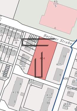 Bild 1 - Potentielles Baugrundstück im Wohngebiet von 37412 Herzberg am Harz