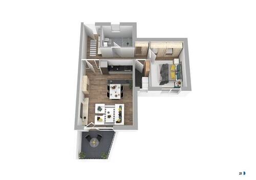Wohnung 1 - IN BAU - NEUBAU VON 16 EIGENTUMSWOHNUNGEN IN ABSOLUTER SPITZENLAGE VON BAD HERSFELD - EHEMALS STADTHOTEL