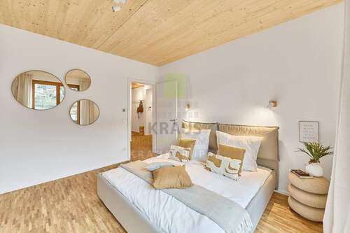 Musterwohnung Schlafzimmer - Etagenwohnung mit 101,20 m&sup2; in Heidelberg zum Kaufen