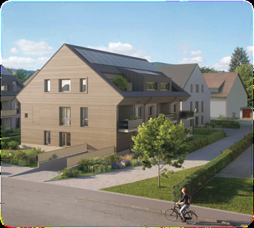 Haus A Ansicht Nordwest - 2 Zimmer Etagenwohnung in Kirchzarten