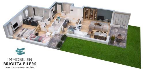 Bild 1 - 4 Zimmer Etagenwohnung in Achim