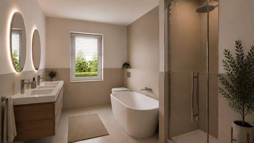 Badezimmer - beispielhaftes Raumkonzept - 