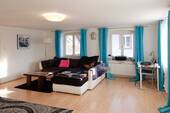 Das Wohnzimmer im OG - 6 Zimmer Einfamilienhaus in Steinen
