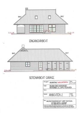 Eingangsansicht, Garage - 