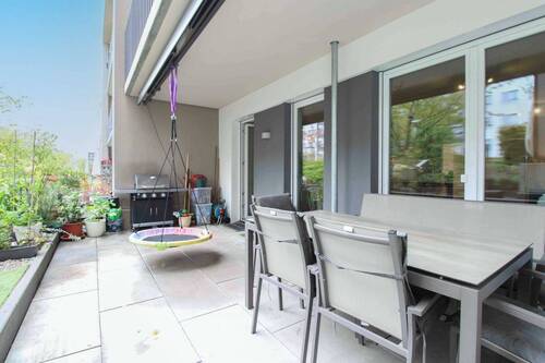 Terrasse - Etagenwohnung mit 147,30 m&sup2; in Frankfurt zum Kaufen