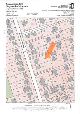 Lageplan - Grundstück in Ahrensburg zum Kaufen