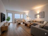Wohnzimmer - Sofort wohlfühlen - frisch sanierte 2-Zimmer-Wohnung mit Balkon