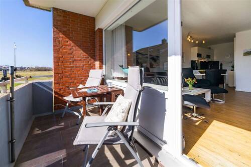 Balkon - 2 Zimmer Etagenwohnung in Borkum